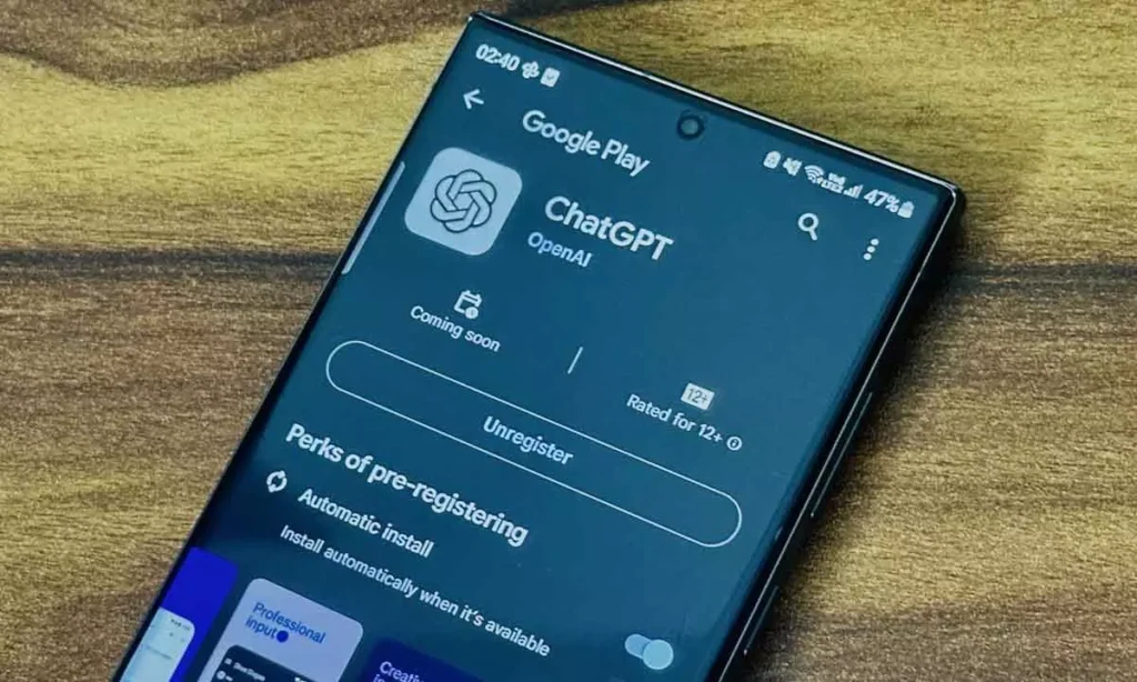 اپلیکیشن چت جی پی تی